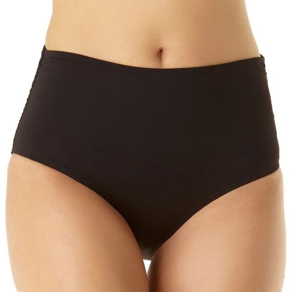 NWT Anne Cole Live In Color Convertible High Waist Shirred Swim Bottom 18W - Picture 1 of 10